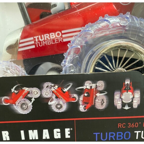SHARPER IMAGE RC 360 RALLY CAR TURBO TUMBLER STUNT VEHICLE New in damaged box - Picture 8 of 9